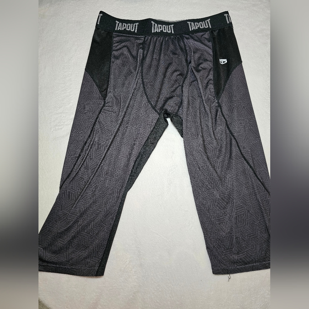Tap Out Compression Training Men's Shorts MMA Elastic Waist Size XL